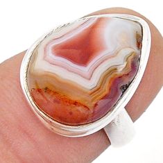 9.63cts natural honey botswana agate 925 sterling silver ring size 5 u59938