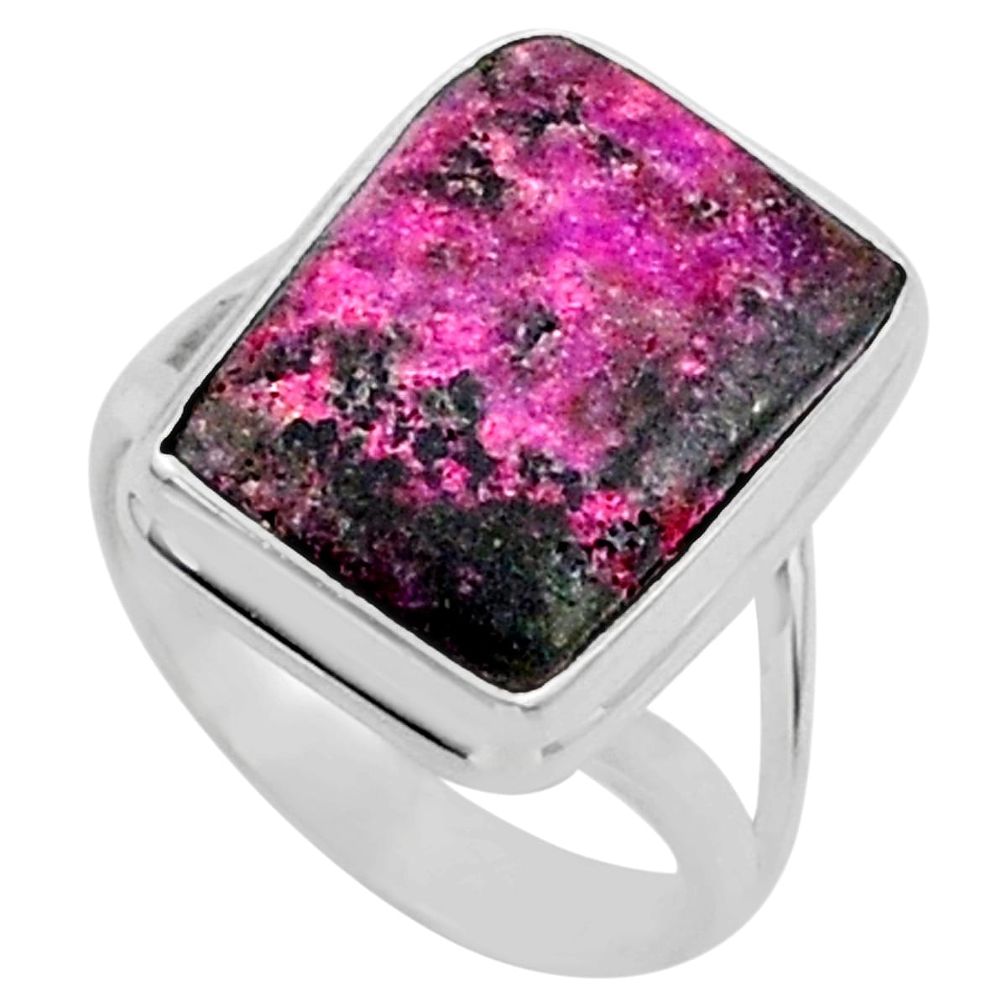 7.97cts natural pink cobalt calcite 925 sterling silver ring size 6 r66053