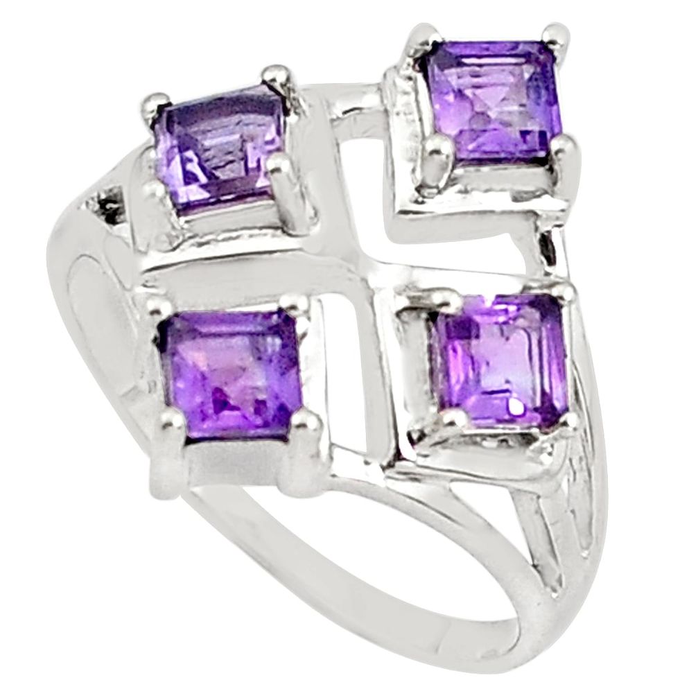 purple amethyst 925 sterling silver ring jewelry size 7 p81723