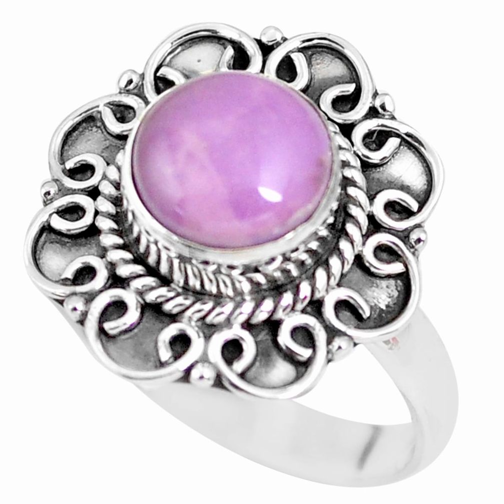 purple phosphosiderite 925 silver solitaire ring size 8 p63082