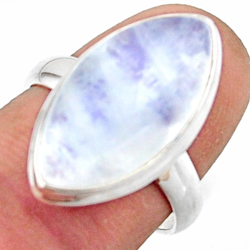 13.73cts natural rainbow moonstone 925 sterling silver ring size 7 r42719