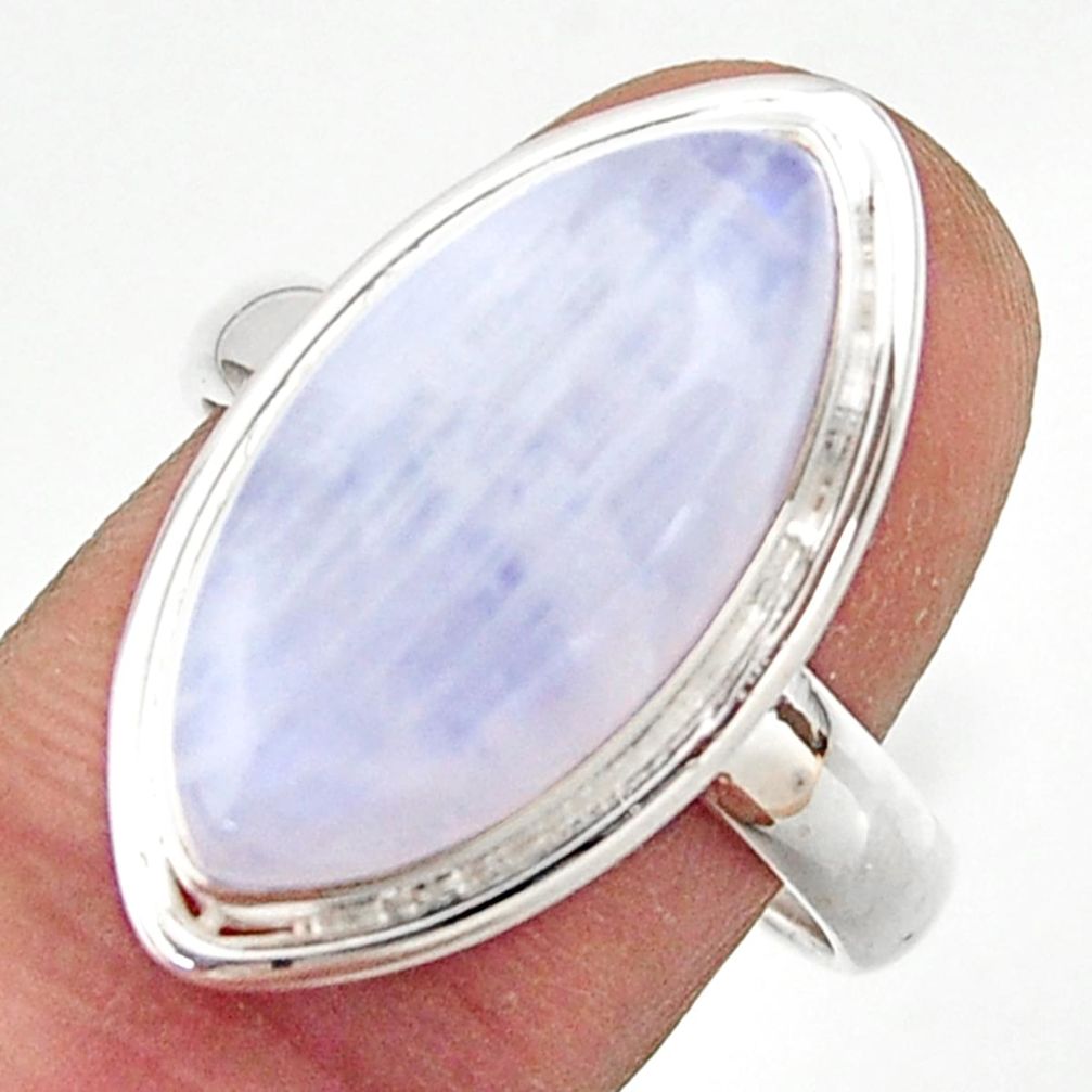 13.68cts natural rainbow moonstone 925 sterling silver ring size 9 r42736