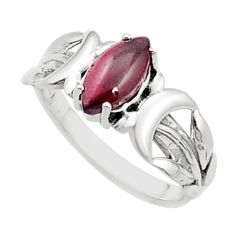 2.42cts natural red garnet marquise sterling silver ring jewelry size 8 u49808