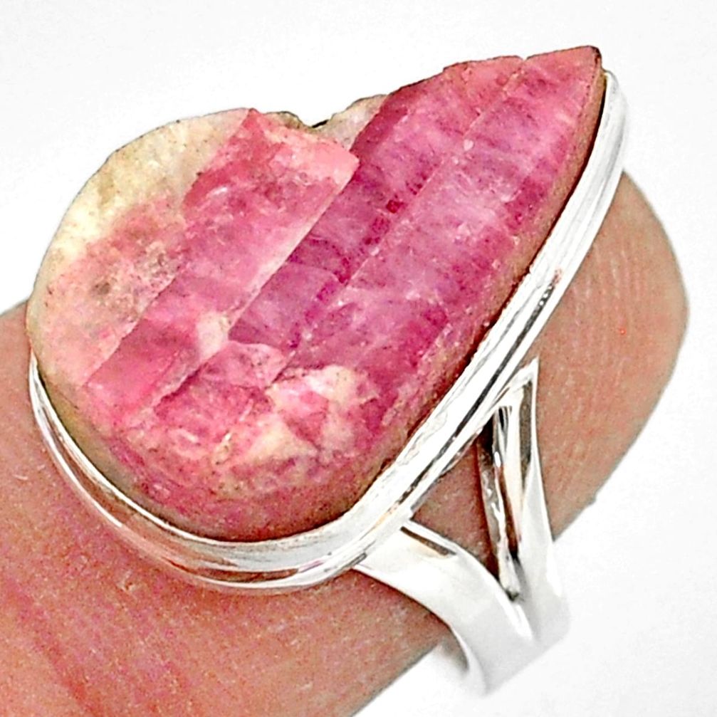 13.28cts natural tourmaline in quartz 925 silver solitaire ring size 7 r85776