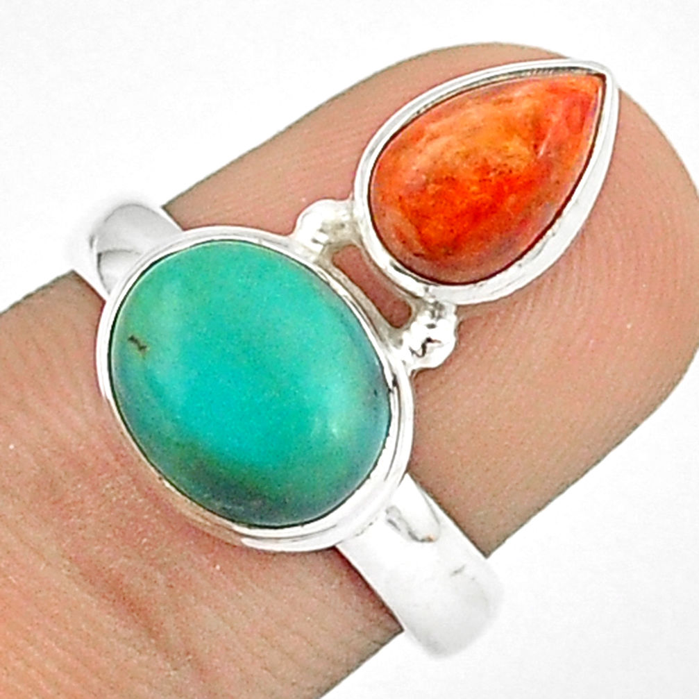 n mojave turquoise silver ring size 6.5 u27411