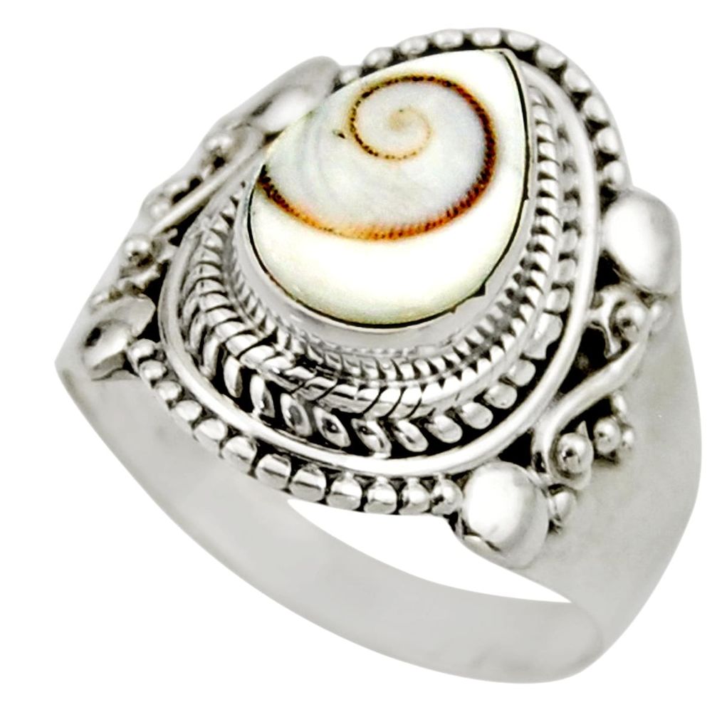 2.42cts natural white shiva eye 925 silver solitaire ring jewelry size 6 r52483