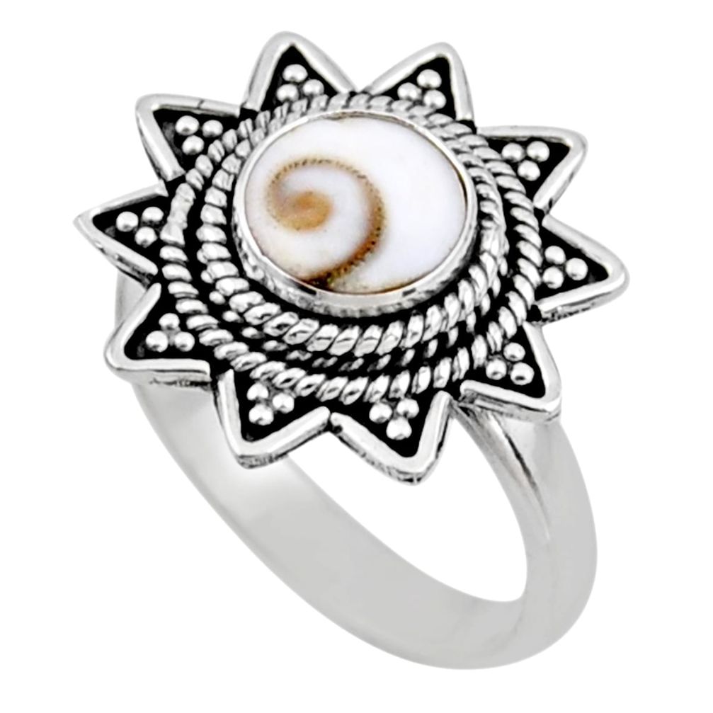 2.68cts natural white shiva eye 925 silver solitaire ring jewelry size 7 r54325