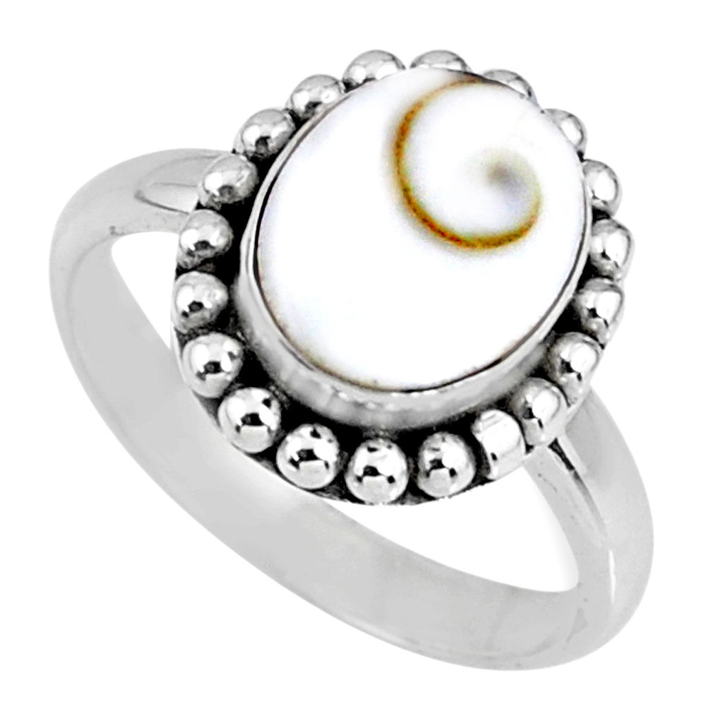 4.22cts natural white shiva eye 925 silver solitaire ring jewelry size 7 r57911