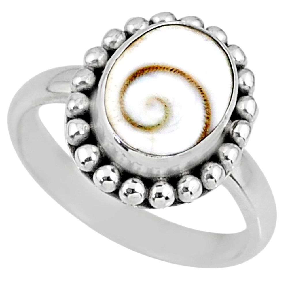 4.06cts natural white shiva eye 925 silver solitaire ring jewelry size 7 r57912