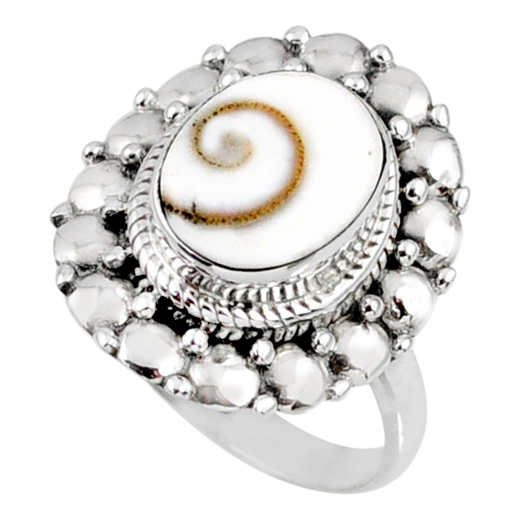 4.22cts natural white shiva eye 925 silver solitaire ring jewelry size 7 r58942