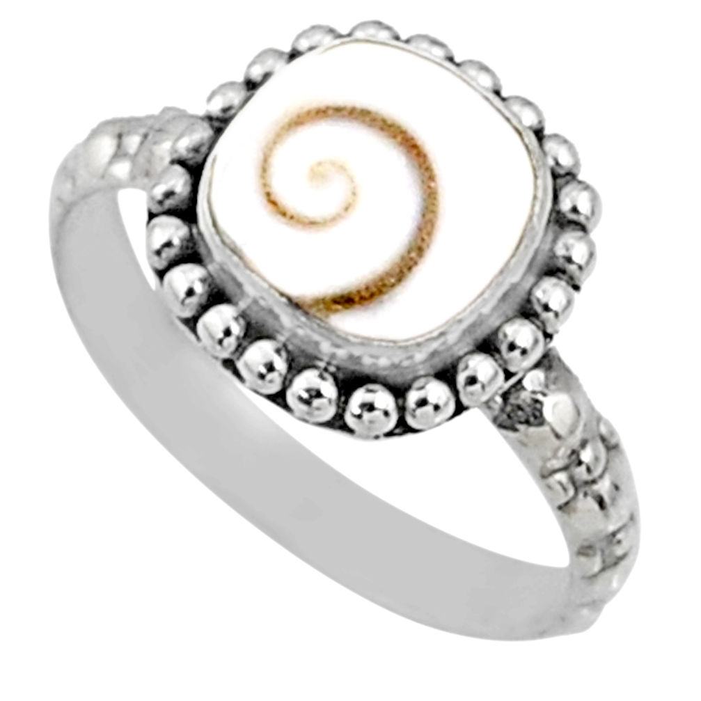 3.09cts natural white shiva eye 925 silver solitaire ring jewelry size 7 r65005