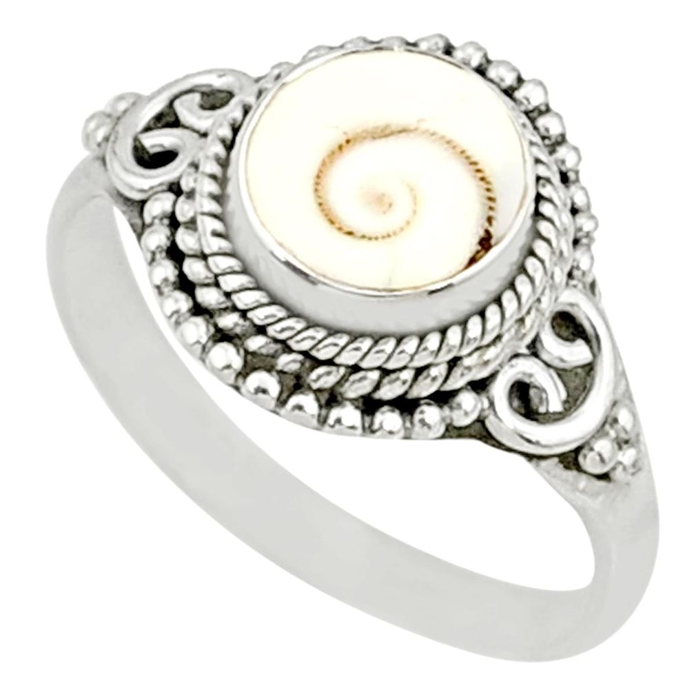 2.60cts natural white shiva eye 925 silver solitaire ring jewelry size 7 r76728