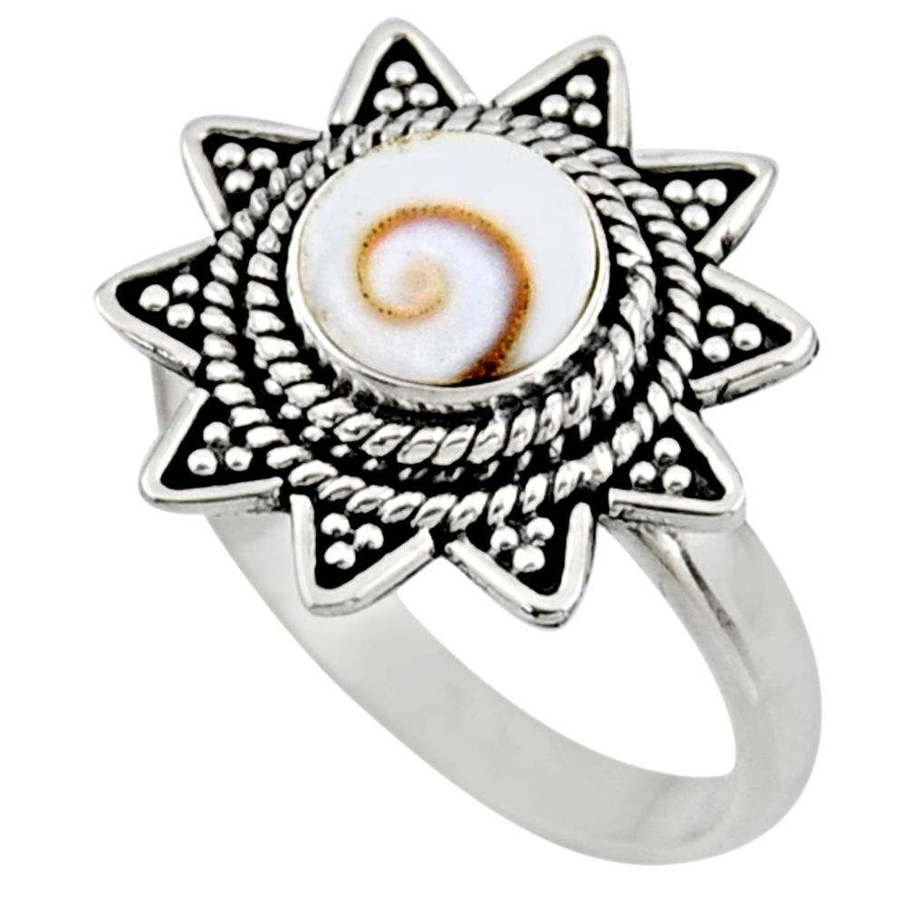 2.33cts natural white shiva eye 925 silver solitaire ring jewelry size 8 r54328