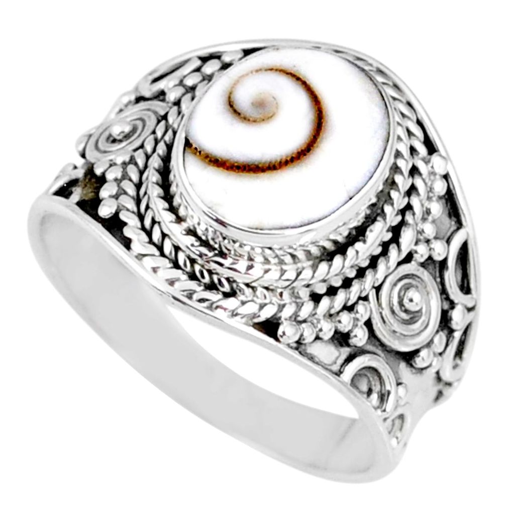 4.29cts natural white shiva eye 925 silver solitaire ring jewelry size 8 r58293