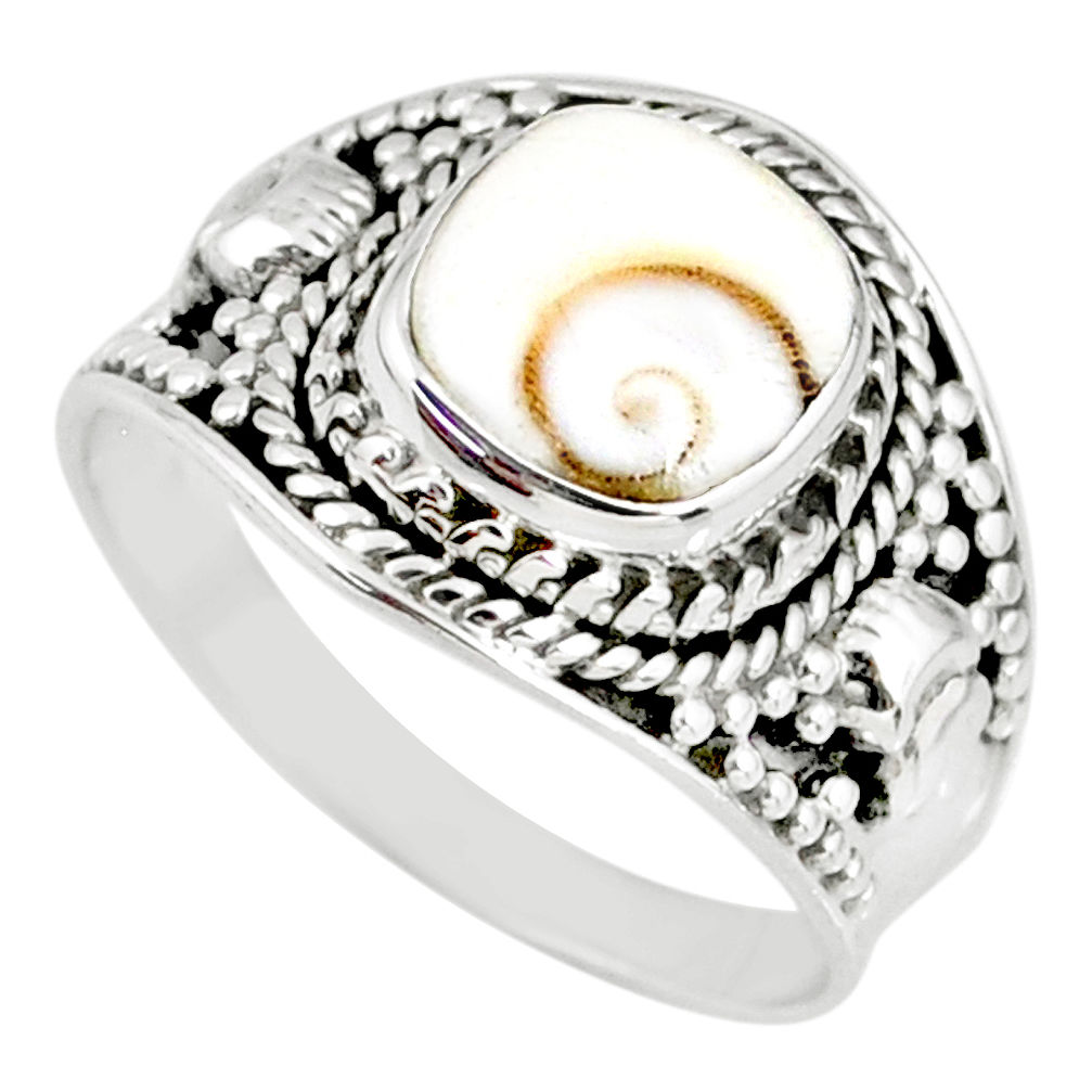 3.48cts natural white shiva eye 925 silver solitaire ring jewelry size 8 r58295