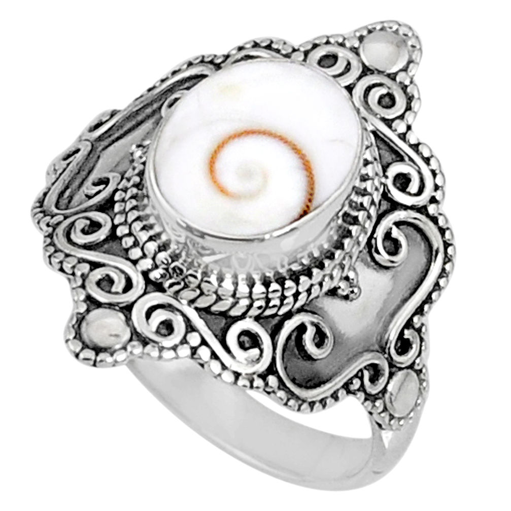4.22cts natural white shiva eye 925 silver solitaire ring jewelry size 8 r61051