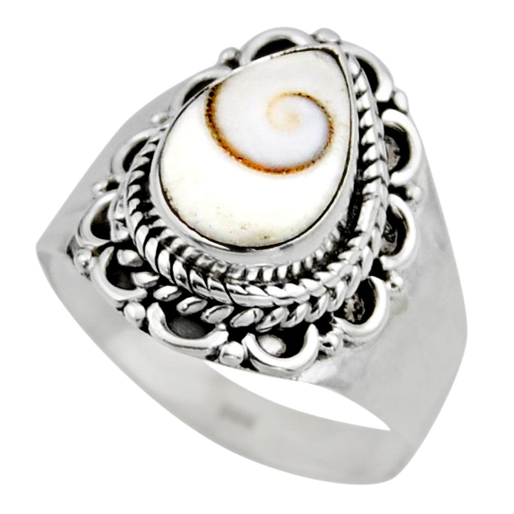 2.44cts natural white shiva eye 925 silver solitaire ring size 6.5 r52491