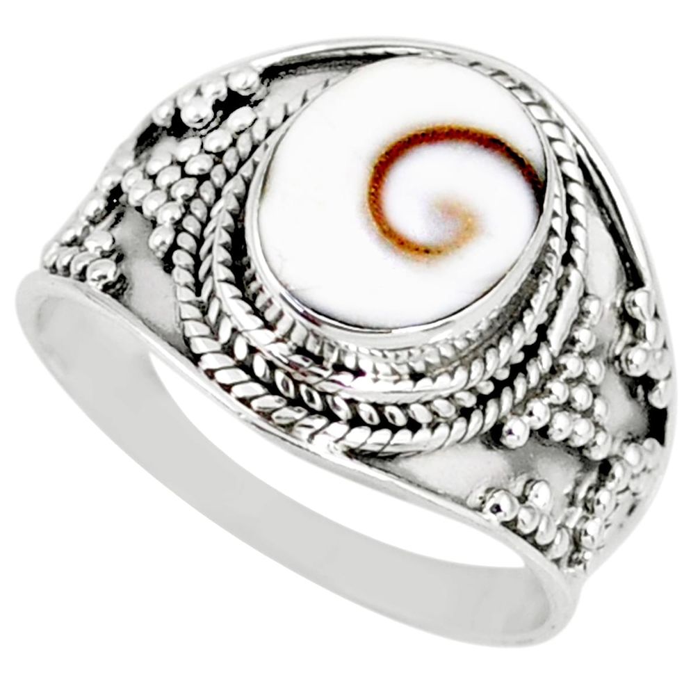 3.98cts natural white shiva eye 925 silver solitaire ring size 8.5 r58296