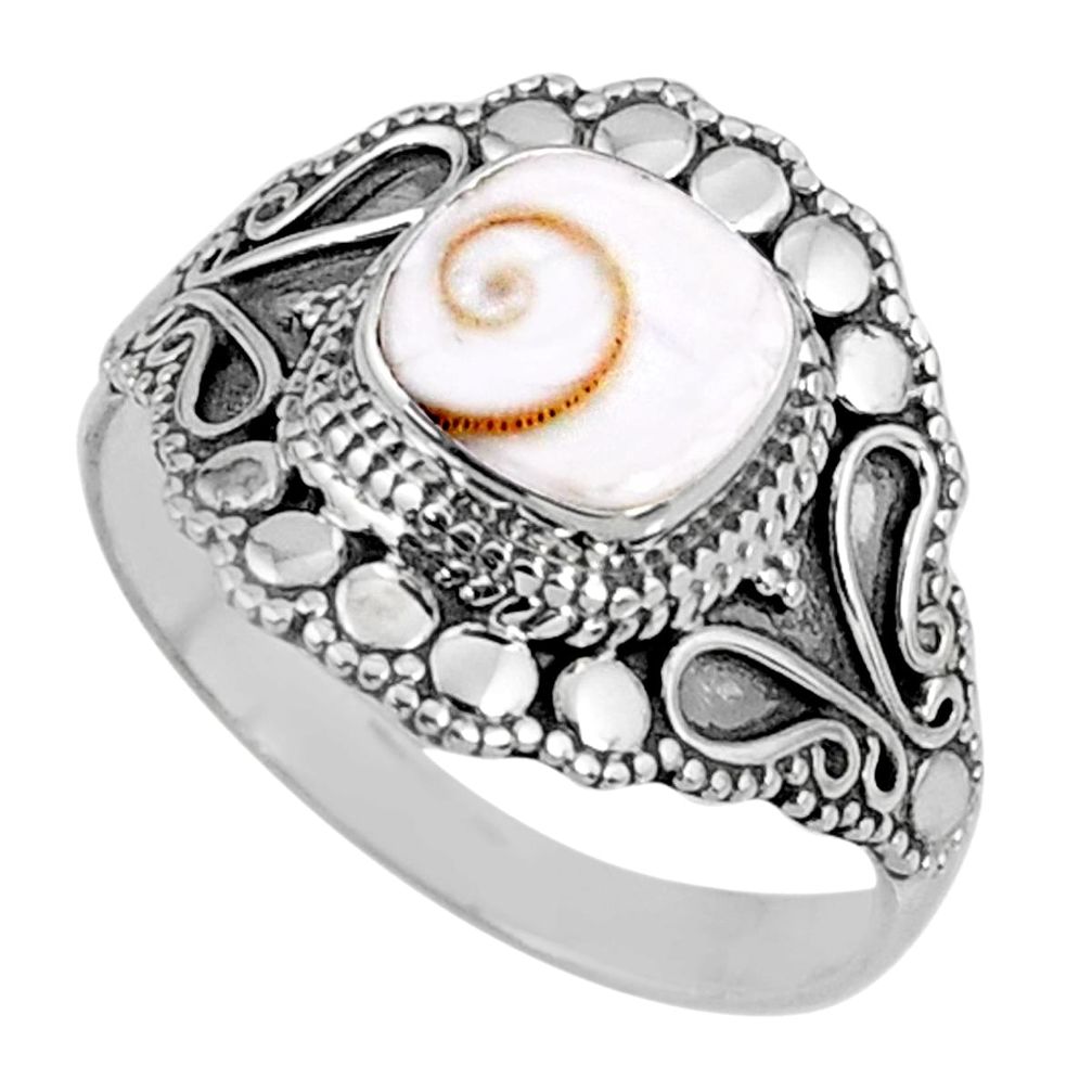 3.35cts natural white shiva eye 925 silver solitaire ring size 10.5 r61072