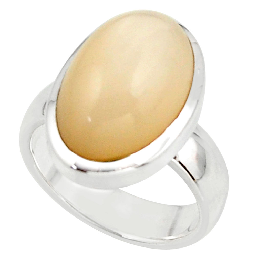 8.87cts pink natural ceylon moonstone 925 sterling silver ring size 6.5 r42823