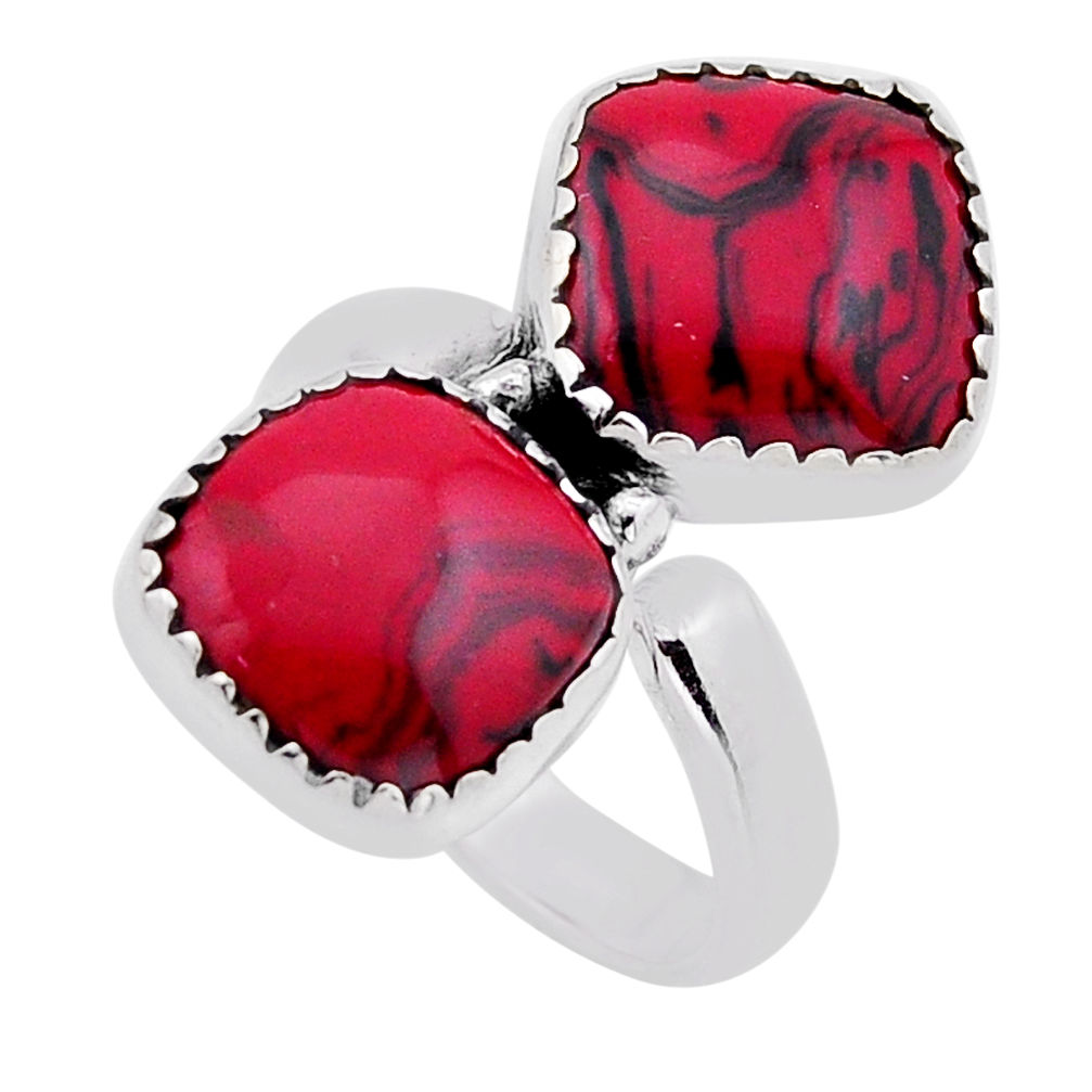 9.94cts pool ball cushion sterling silver adjustable ring jewelry size 7 n53404