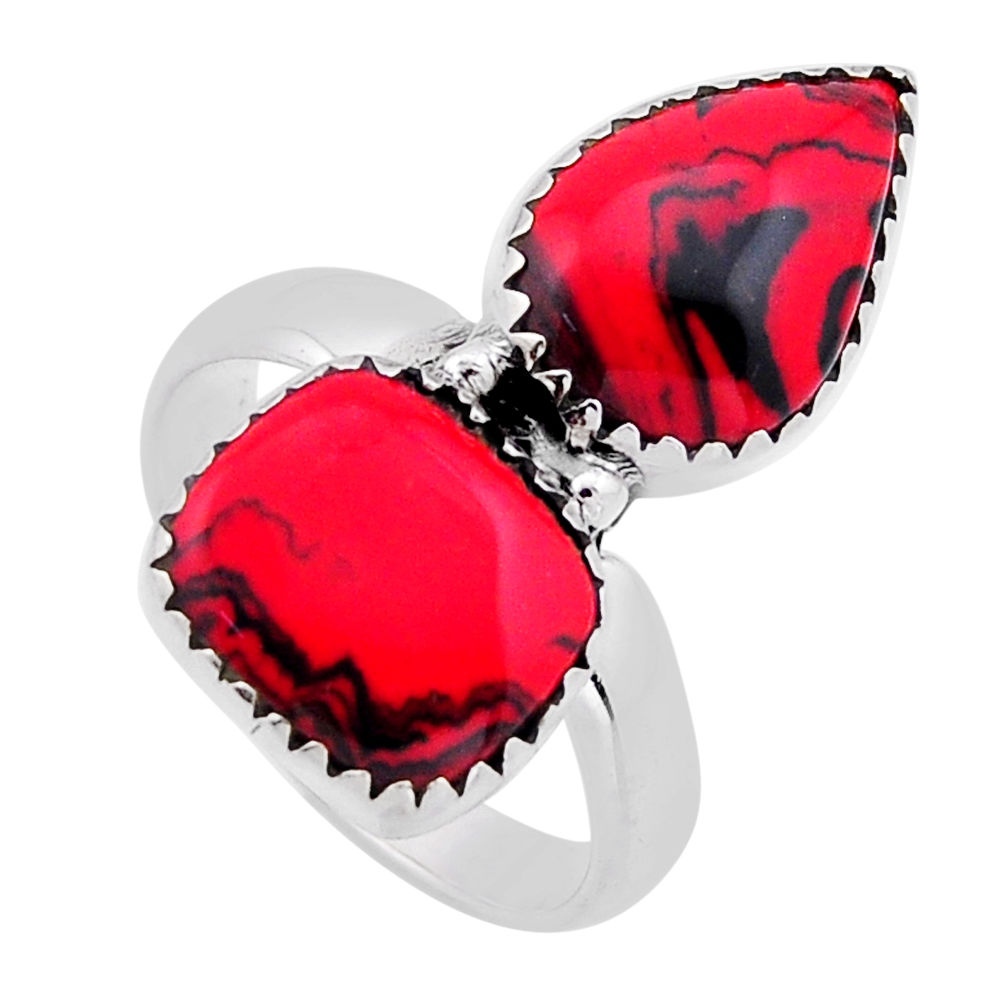 9.37cts pool ball pear 925 sterling silver adjustable ring jewelry size 8 n53409