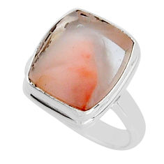 6.58cts silk rutile octagan 925 sterling silver ring jewelry size 6 y28474