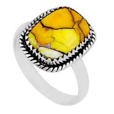 6.10cts solitaire honey dahlia 925 sterling silver ring jewelry size 10.5 n54333