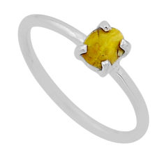 1.07cts solitaire honey dahlia 925 sterling silver ring jewelry size 6 n53106