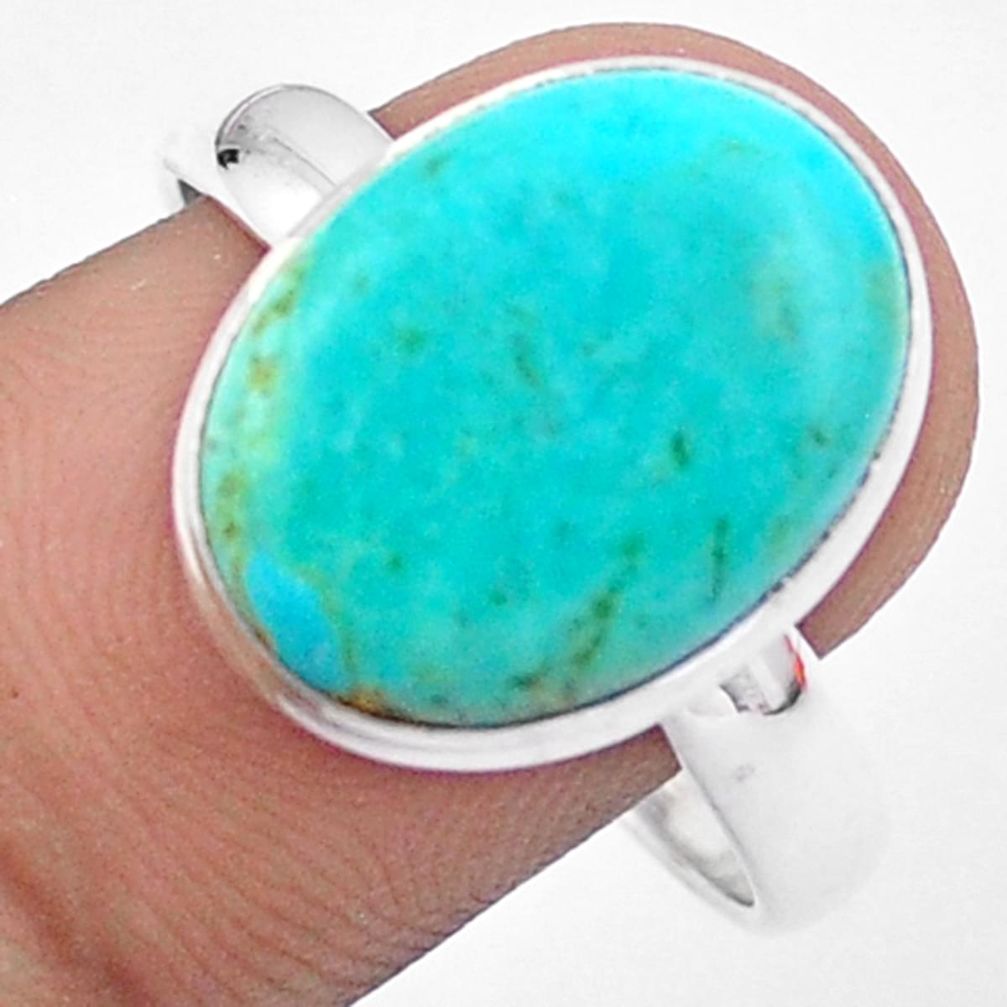 e natural blue mojave turquoise 925 silver ring size 11 u12224
