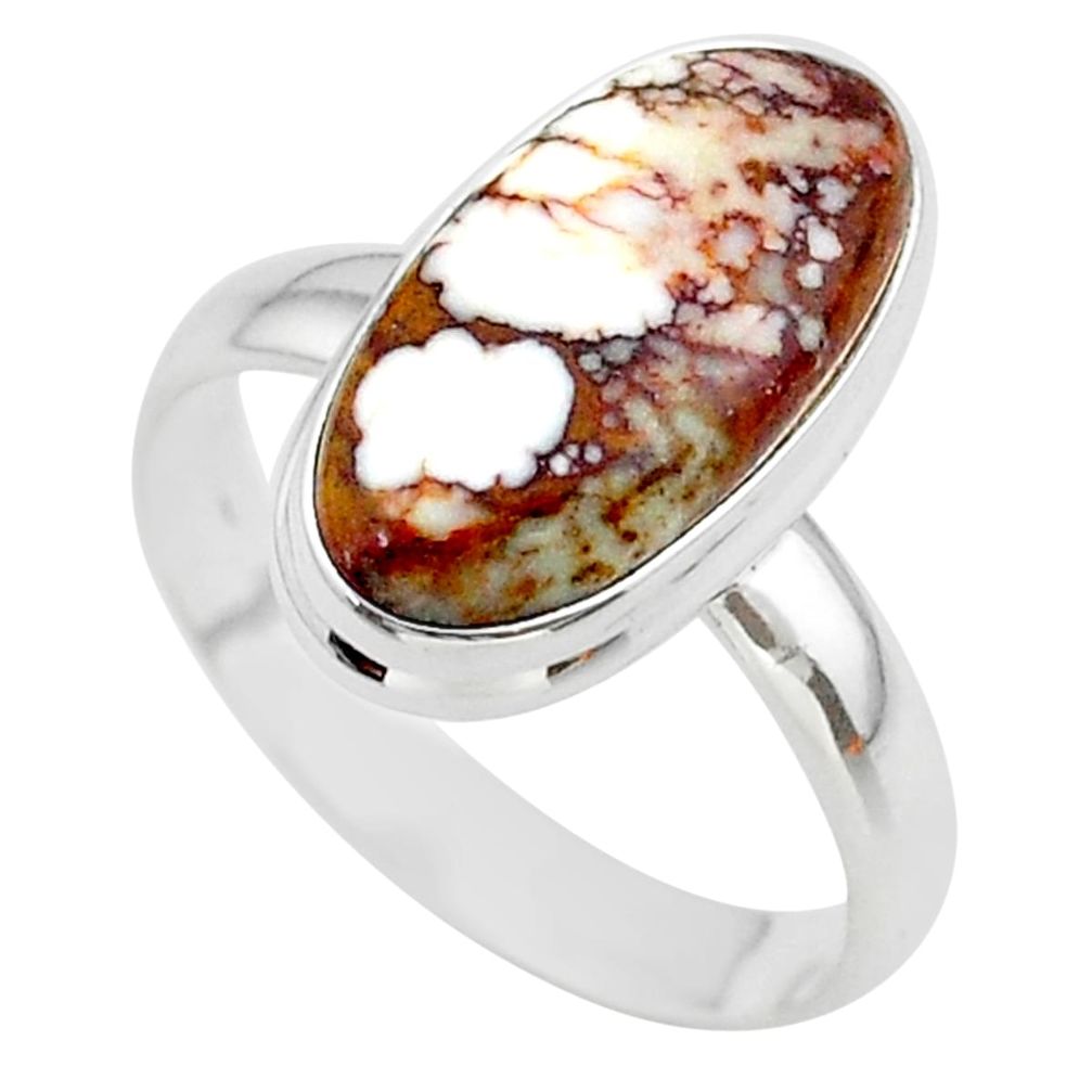 8.94cts solitaire natural bronze wild horse magnesite silver ring size 10 t38982