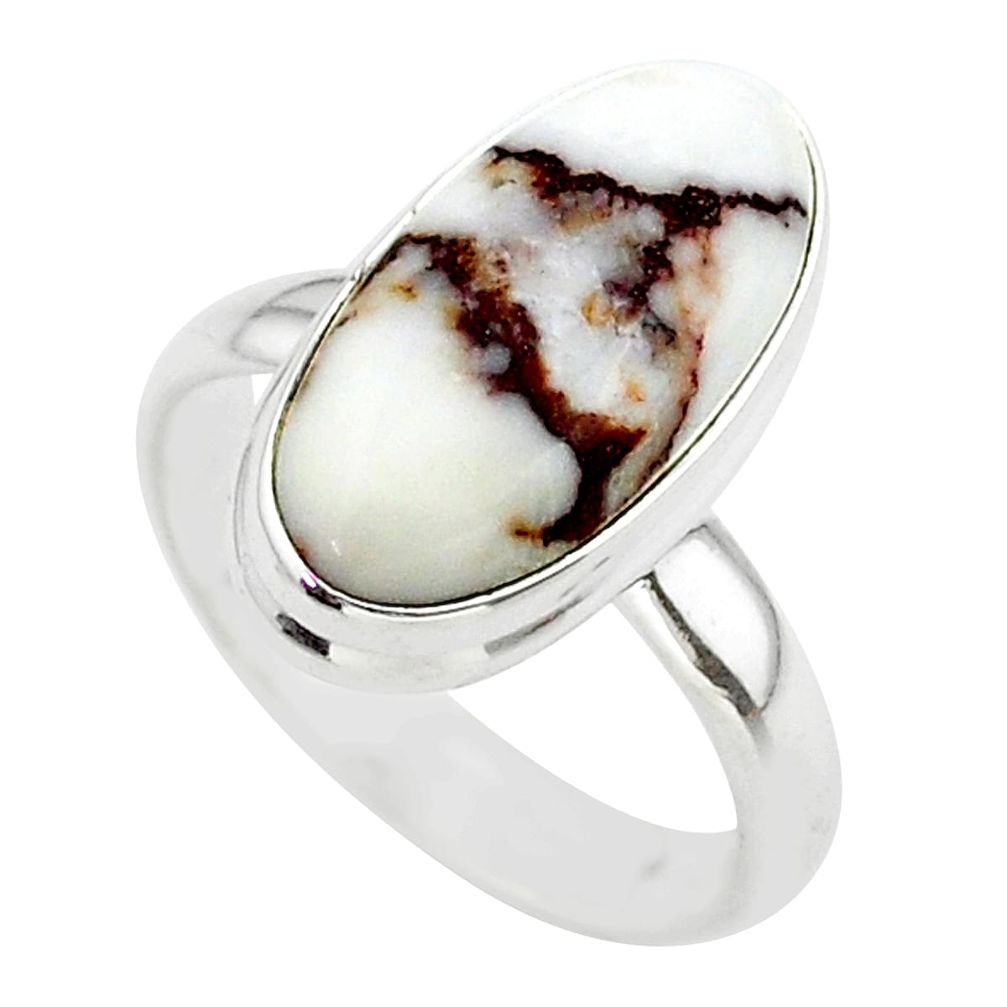 9.32cts solitaire natural bronze wild horse magnesite silver ring size 8 t38984
