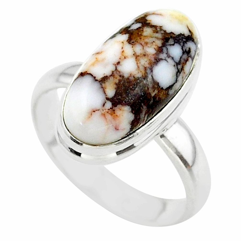 9.67cts solitaire natural bronze wild horse magnesite silver ring size 9 t38988