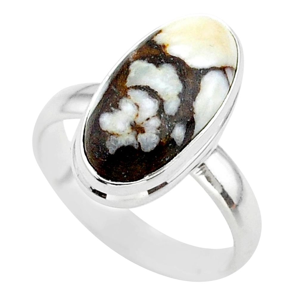 8.96cts solitaire natural bronze wild horse magnesite silver ring size 9 t38991