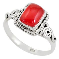 2.27cts solitaire natural honey onyx 925 sterling silver ring size 7.5 t79443
