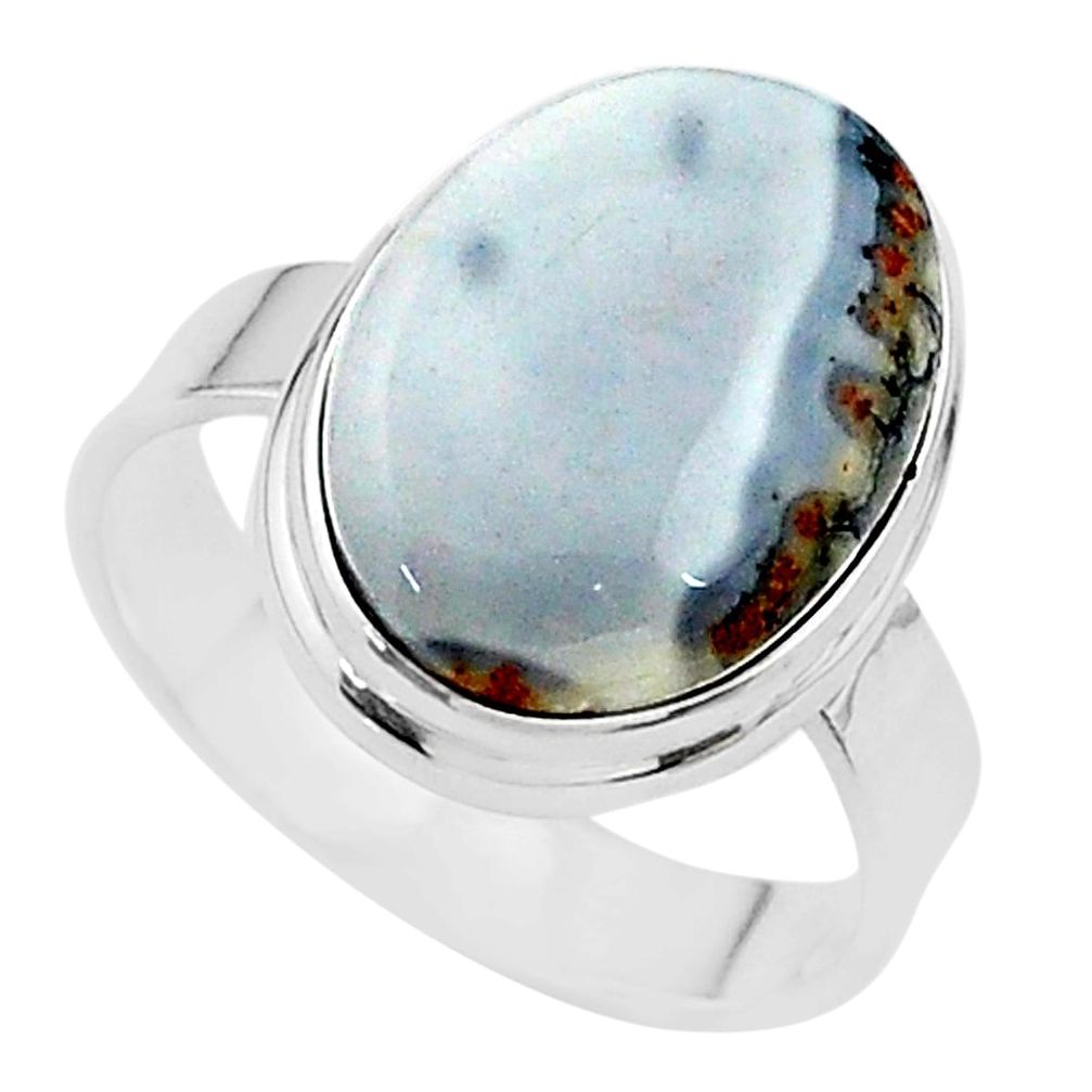 10.39cts solitaire natural malinga jasper 925 sterling silver ring size 9 t17877