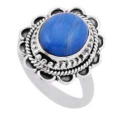 5.13cts solitaire natural owyhee opal oval sterling silver ring size 7 n50024