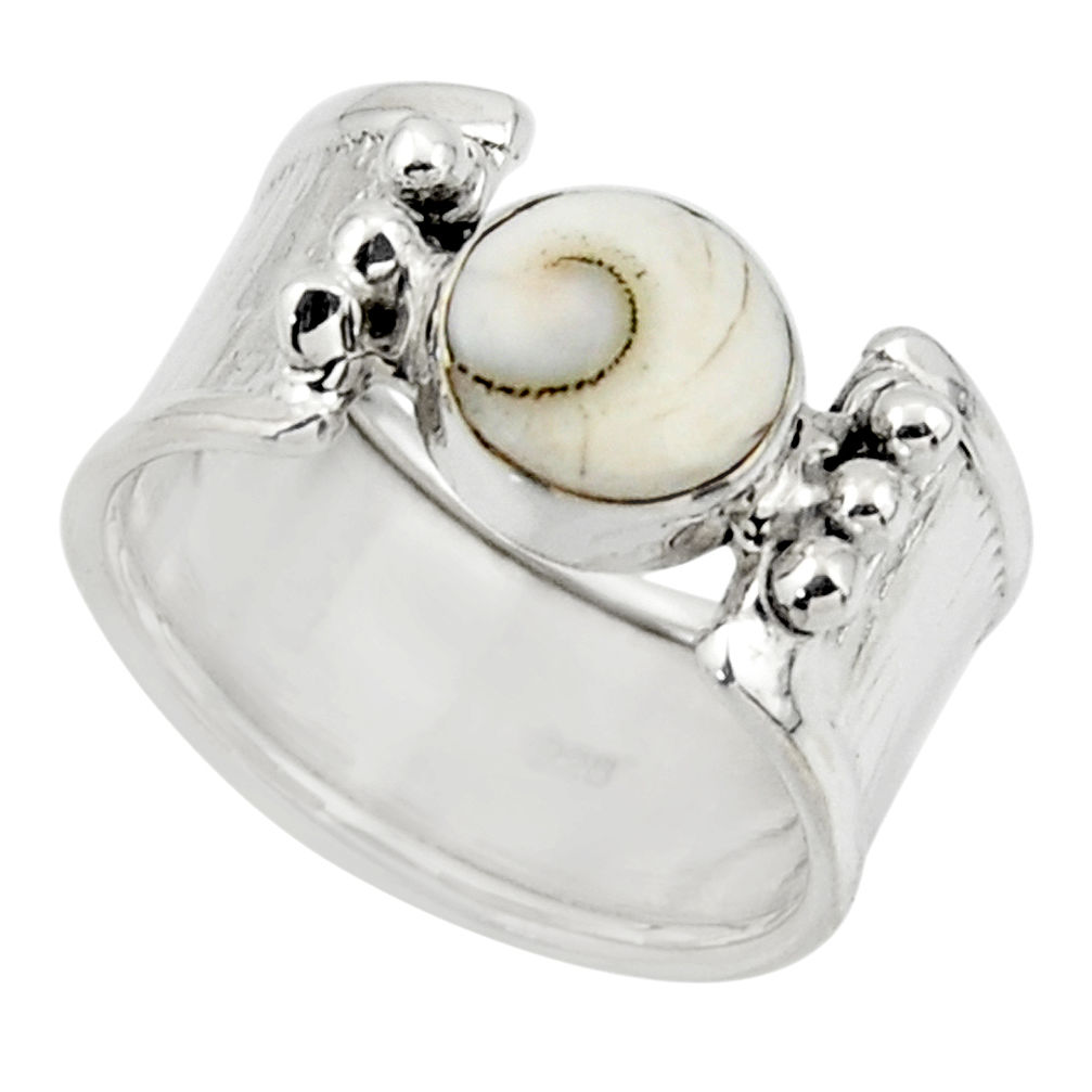 3.01cts solitaire natural white shiva eye 925 sterling silver ring size 8 r49881