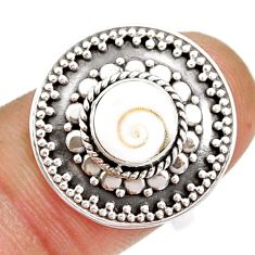 2.54cts solitaire natural white shiva eye 925 sterling silver ring size 8 y4064