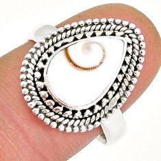 4.02cts solitaire natural white shiva eye 925 sterling silver ring size 8 y6569