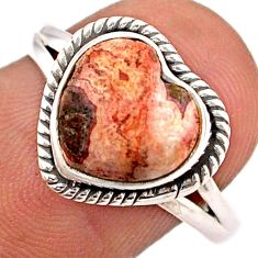 5.03cts solitaire natural white wild horse magnesite silver ring size 8 t87265