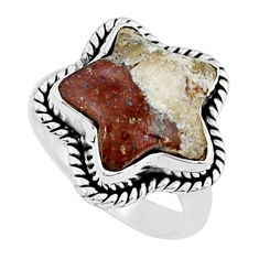 8.45cts star natural bronze wild horse magnesite 925 silver ring size 7 y24807