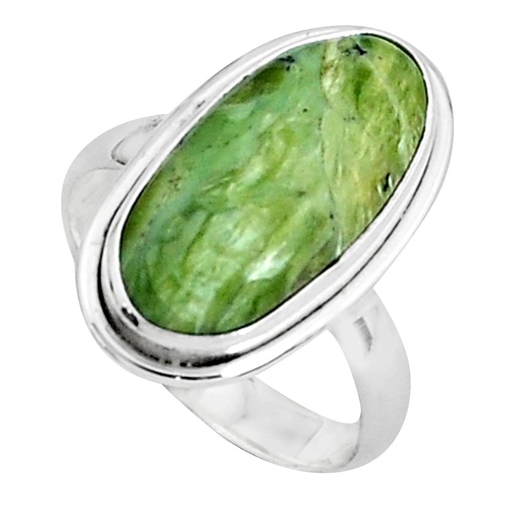 12.06cts natural swiss imperial opal 925 silver solitaire ring size 9.5 p45974