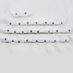 Wholesale lot of 25 natural blue iolite 925 silver ring (size 6 - 9) w3843