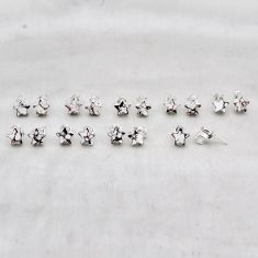 18.69gms wholesale lot of 9 natural bronze wild horse magnesite 925 silver star fish earrings w4516